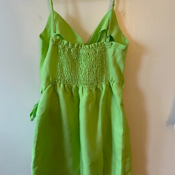 MOON RIVER faux wrap dress missing button sz small - Picture 3 of 4